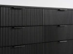 Cassettiera 6S 118x39 cm Riff nero