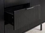Cassettiera 6S 118x39 cm Riff nero