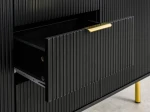 Cassettiera 6S 118x39 cm Riff nero