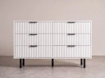 Cassettiera 6S 118x39 cm Riff bianco