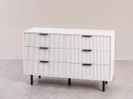 Cassettiera 6S 118x39 cm Riff bianco