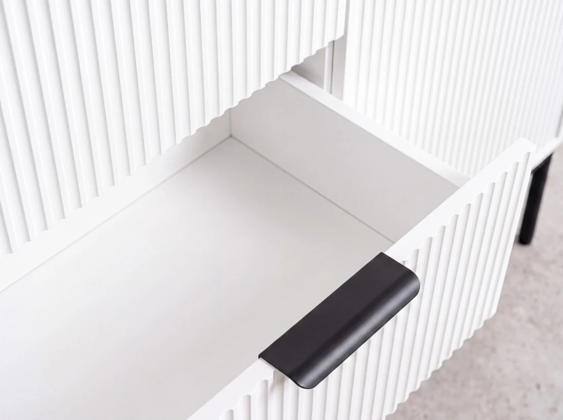Cassettiera 6S 118x39 cm Riff bianco