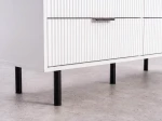 Cassettiera 6S 118x39 cm Riff bianco