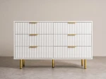 Cassettiera 6S 118x39 cm Riff bianco