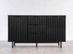 Cassettiera con cassetti e ante 3S2D 140 cm Riff nero