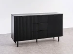 Cassettiera con cassetti e ante 3S2D 140 cm Riff nero