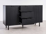 Cassettiera con cassetti e ante 3S2D 140 cm Riff nero