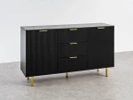 Cassettiera con cassetti e ante 3S2D 140 cm Riff nero