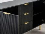 Cassettiera con cassetti e ante 3S2D 140 cm Riff nero