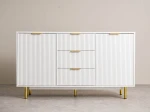 Cassettiera con cassetti e ante 3S2D 140 cm Riff bianco