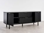 Armadio RTV 140 cm con cassetti e ante Riff nero