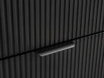 Armadio RTV 140 cm con cassetti e ante Riff nero