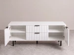 Armadio RTV 140 cm con cassetti e ante Riff bianco