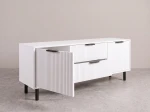 Armadio RTV 140 cm con cassetti e ante Riff bianco