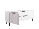 Armadio RTV 140 cm con cassetti e ante Riff bianco
