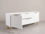 Armadio RTV 140 cm con cassetti e ante Riff bianco