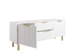 Armadio RTV 140 cm con cassetti e ante Riff bianco