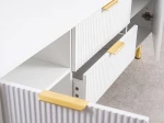 Armadio RTV 140 cm con cassetti e ante Riff bianco