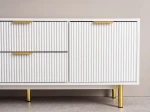 Armadio RTV 140 cm con cassetti e ante Riff bianco
