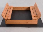 Sabbiera in legno con coperchio 120×120 cm – impregnata