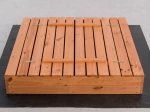 Sabbiera in legno con coperchio 120×120 cm – impregnata