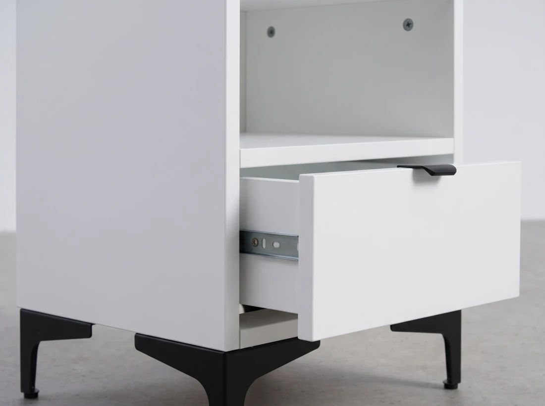 Comodino 38x47 cm Nobio bianco