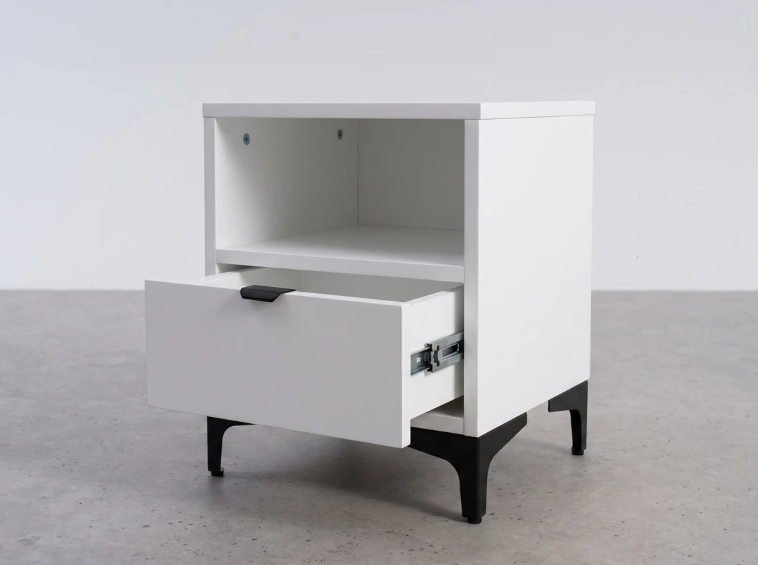Comodino 38x47 cm Nobio bianco