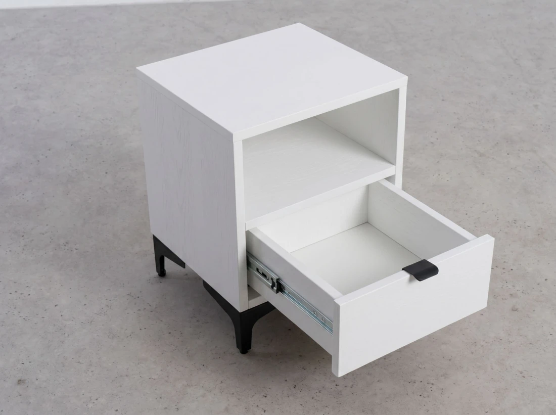 Comodino 38x47 cm Nobio bianco