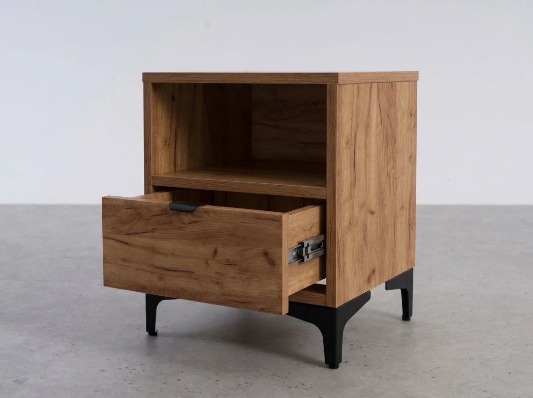 Comodino 38x47 cm Nobio rovere artigianale