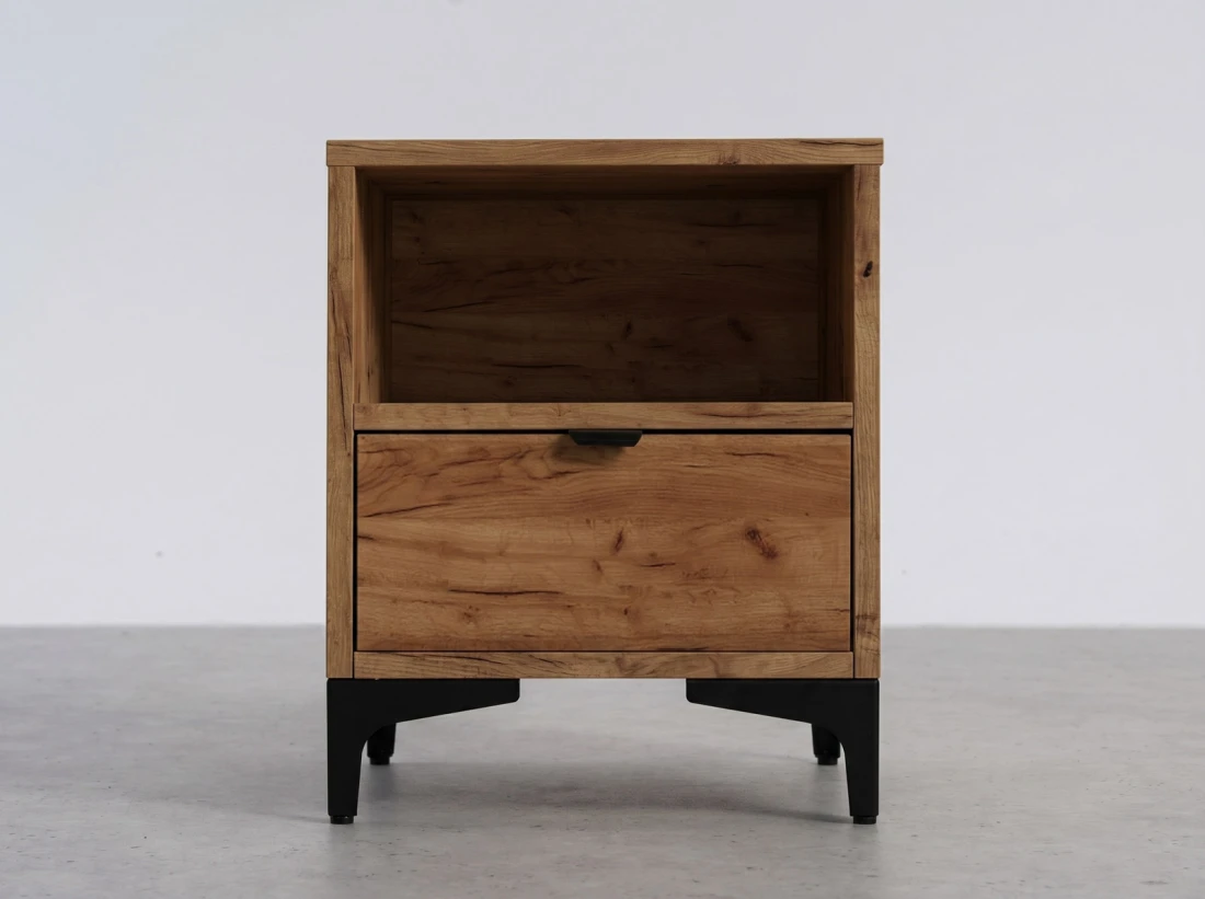 Comodino 38x47 cm Nobio rovere artigianale