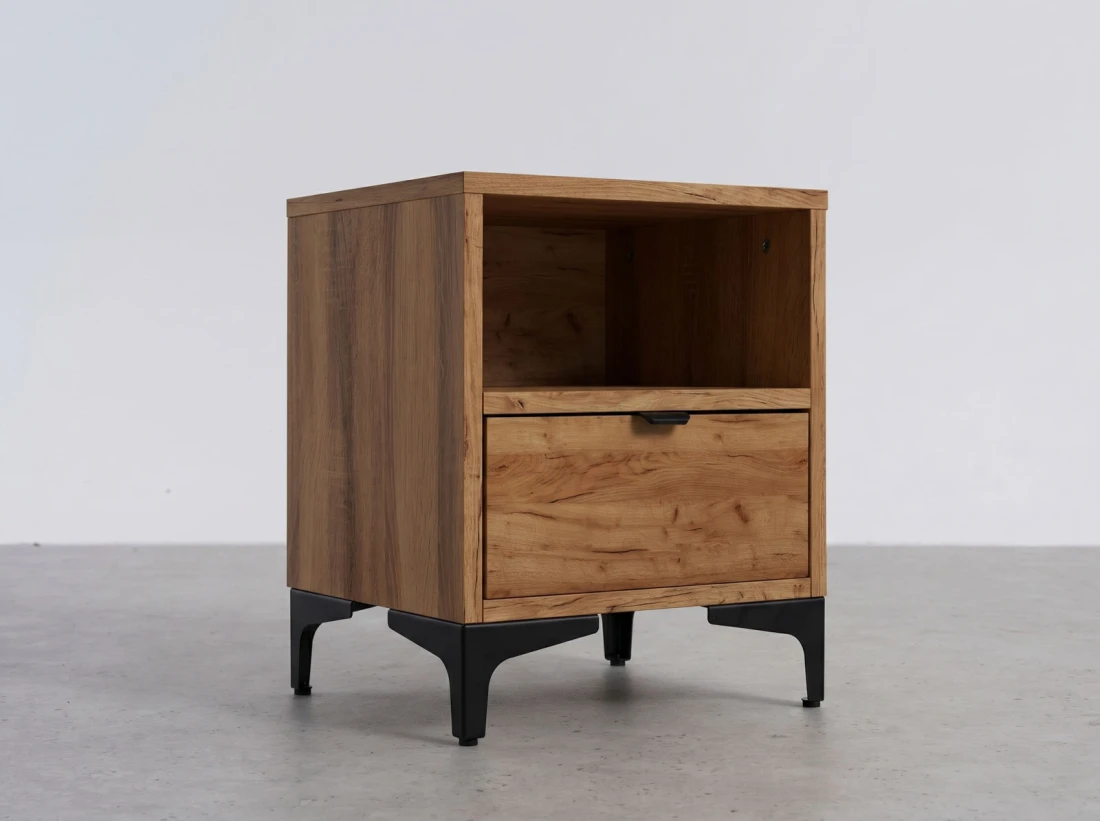 Comodino 38x47 cm Nobio rovere artigianale