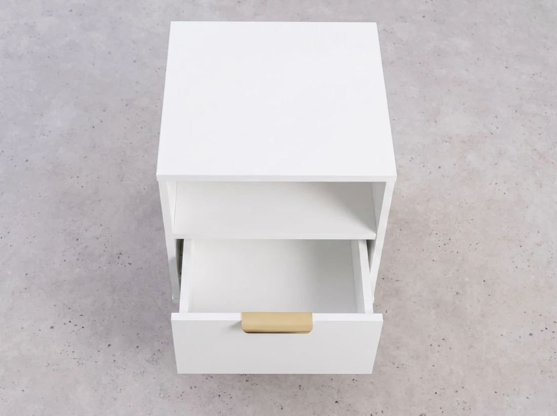 Comodino 1S 40x49 cm Axis bianco