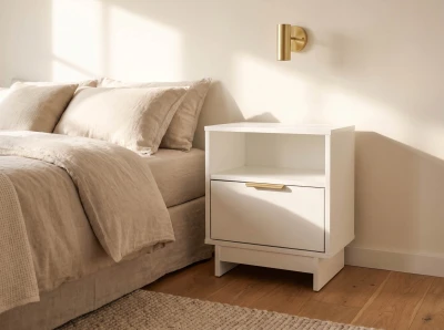 Comodino 1S 40x49 cm Axis bianco