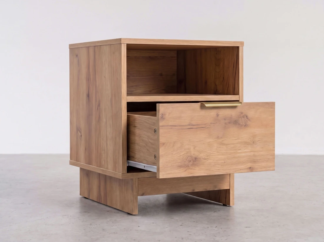 Comodino 1S 40x49 cm Axis rovere artigianale
