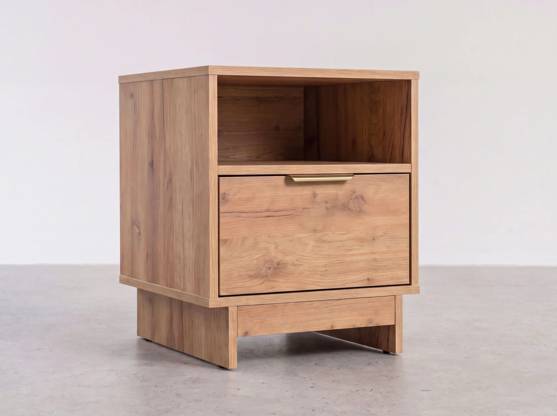 Comodino 1S 40x49 cm Axis rovere artigianale