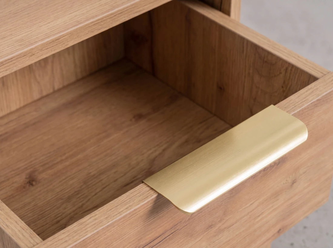 Comodino 1S 40x49 cm Axis rovere artigianale
