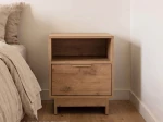 Comodino 1S 40x49 cm Axis rovere artigianale