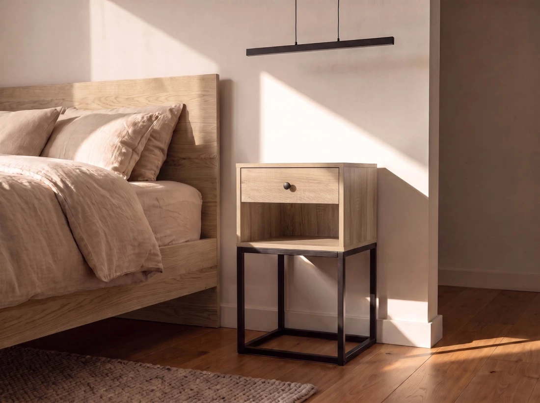 Comodino 1S Modu rovere di sonoma