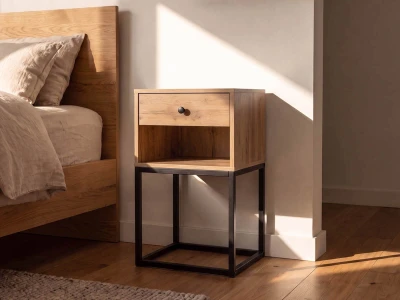 Comodino 1S Modu rovere artigianale