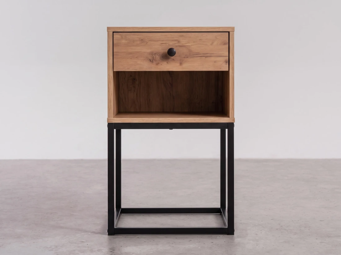 Comodino 1S Modu rovere artigianale