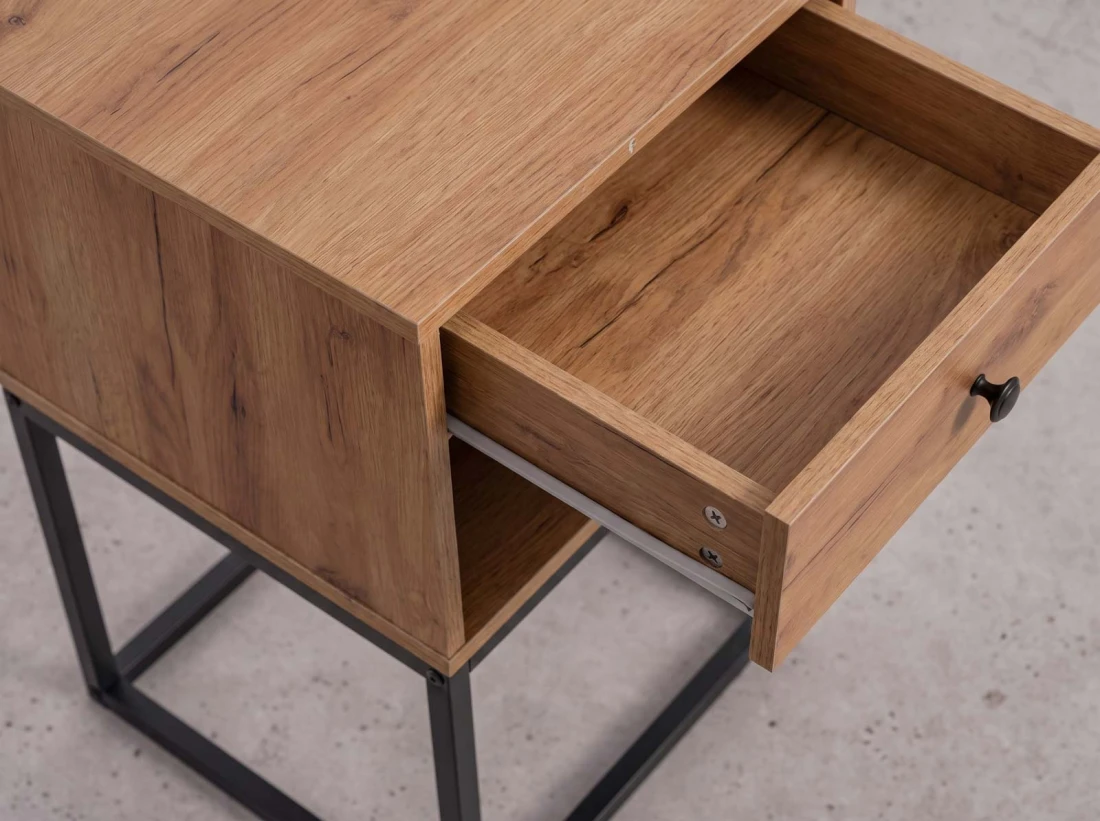 Comodino 1S Modu rovere artigianale