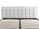 Letto matrimoniale 120x200 imbottito con contenitore TOP line 9 Bluvel 03 Grigio