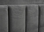 Letto matrimoniale 140x200 imbottito con contenitore TOP line 9 Bluvel 18 Grafite