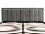 Letto matrimoniale 160x200 imbottito con contenitore TOP line 9 Bluvel 18 Grafite