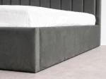Letto matrimoniale 180x200 imbottito con contenitore TOP line 9 Bluvel 18 Grafite