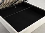 Letto matrimoniale 160x200 imbottito con contenitore TOP line 9 Bluvel 22 Beige