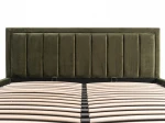 Letto matrimoniale 160x200 imbottito con contenitore TOP line 9 Bluvel 77 Oliva