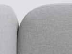 Divano singolo imbottito 90x200 con contenitore con struttura, Leo Colet 04 Grigio Chiaro