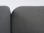 Divano singolo imbottito 90x200 con contenitore con struttura, Leo Colet 17 Grigio