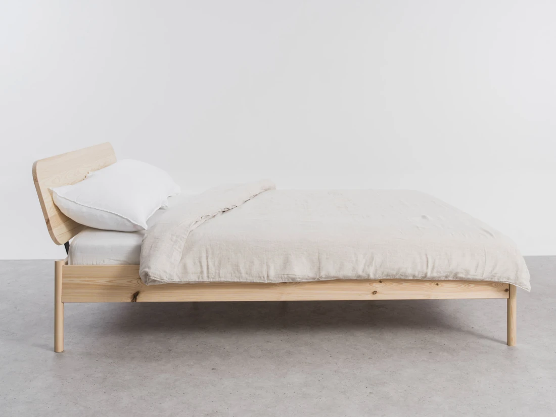 Letto in legno 120x200 Japandi pino